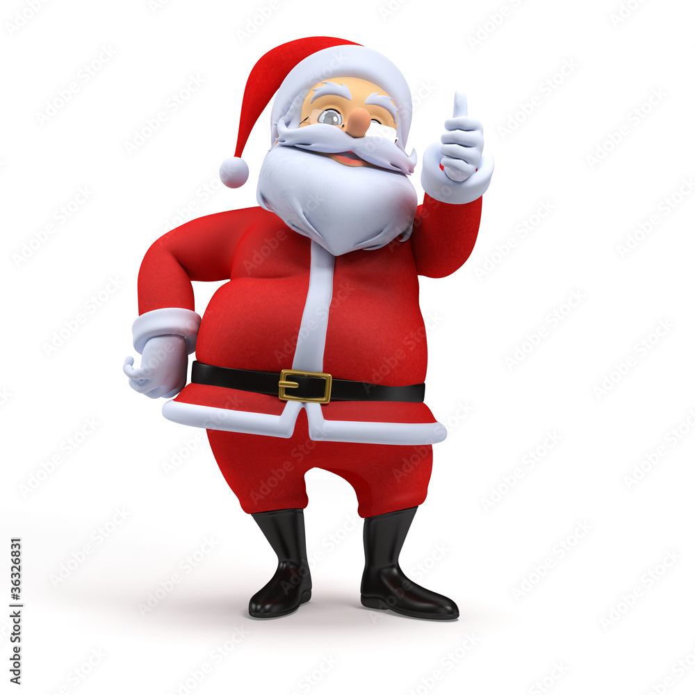 3d rendered illustration of a santa claus 3d rendered illustration of a santa claus