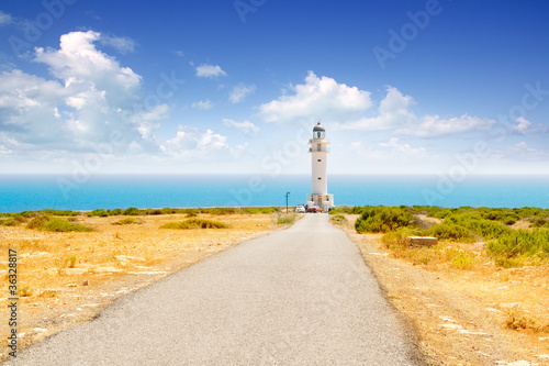 Barbaria cape lighthouse in Formentera