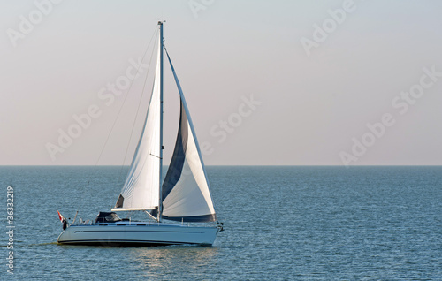 Sailboat on a lake, Holland © Naj