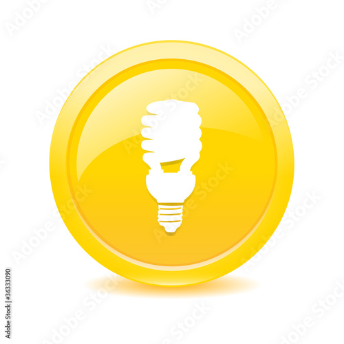 Bottone Lampadina Risparmio Energetico