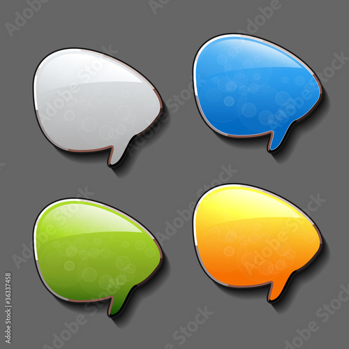 Vector speech bubbles - EPS 10