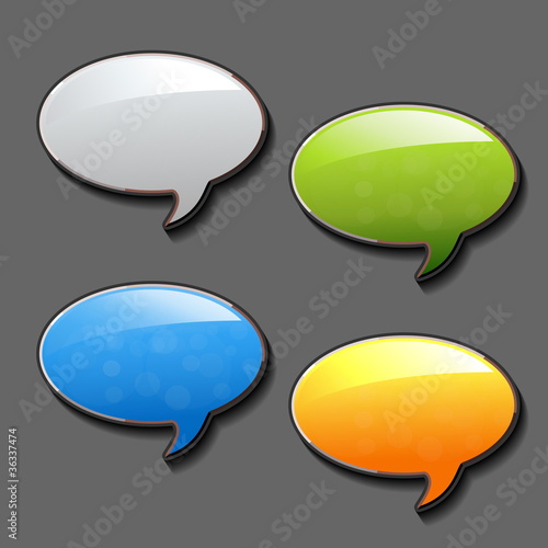 Vector speech bubbles - EPS 10