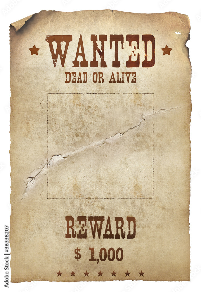 wanted dead or alive Stock Illustration