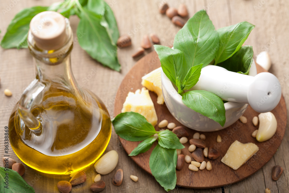 ingredients for pesto sauce ingredients for pesto sauce