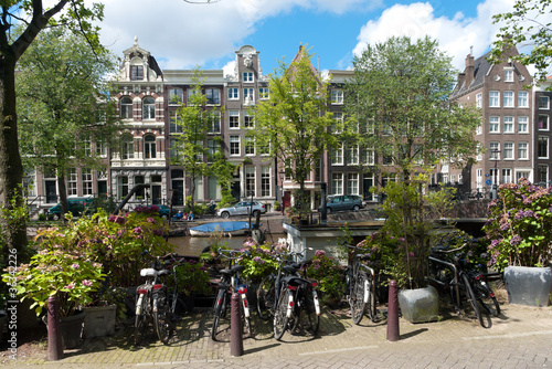 Canvas Print amsterdam canal