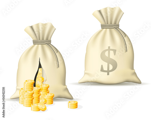 Sack with money