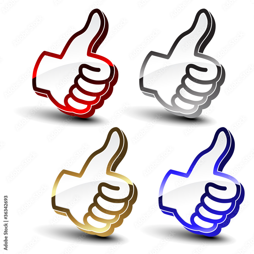 Vector best choice pointers of hand Vector best choice pointers of hand