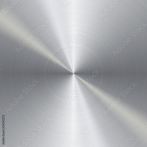 Canvastavla Circular brushed metal background
