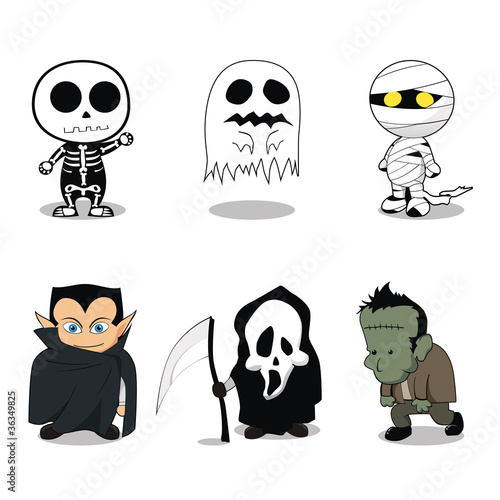 Halloween Ghost Character Costumes