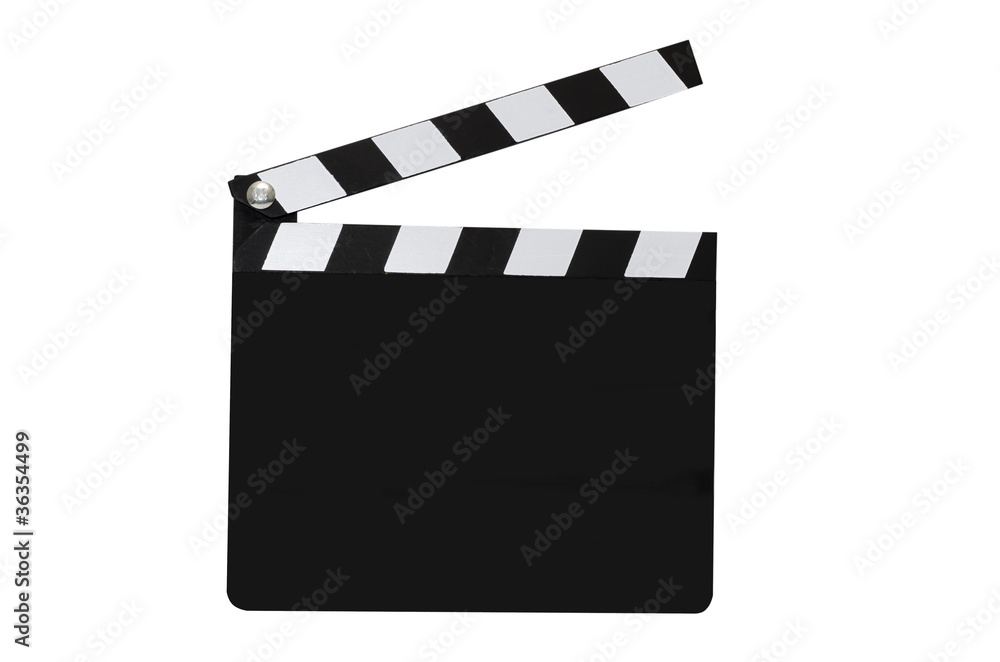 Blank Movie Clapboard Isolated