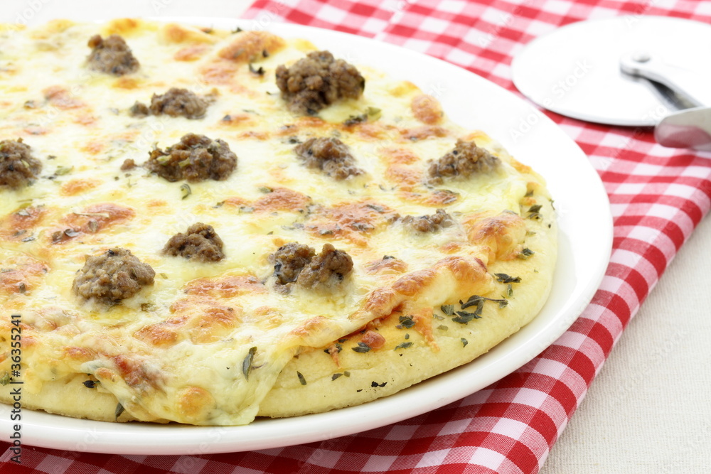 rustic ground beef pizza rustic ground beef pizza