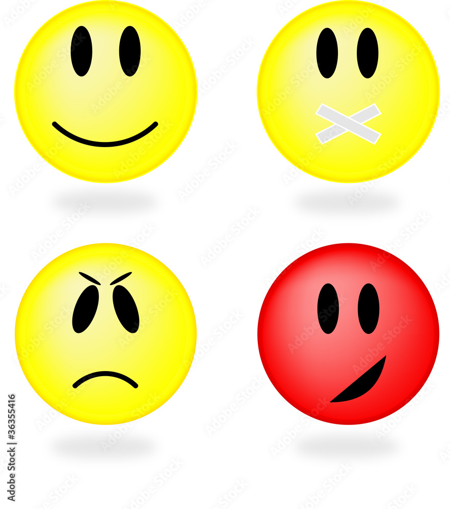 Collection of smiles. Vector illustration. Collection of smiles. Vector illustration.