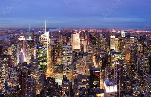 New York City Manhattan Times Square night
