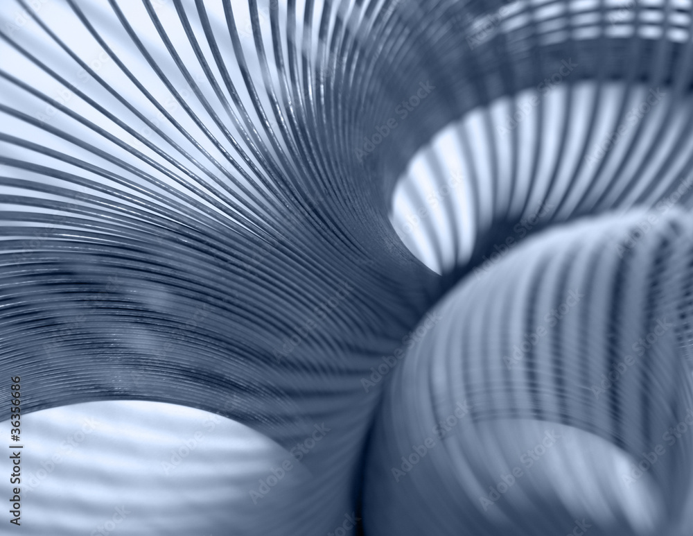 Obraz premium metallic spiral abstract