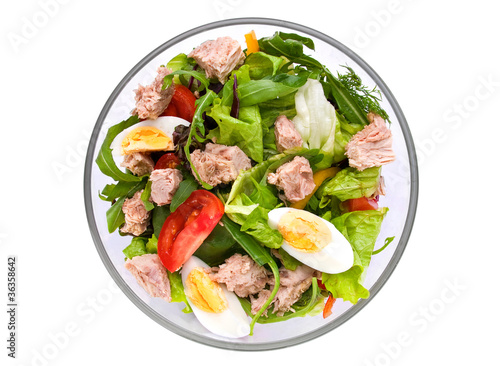 Salad with tuna fish