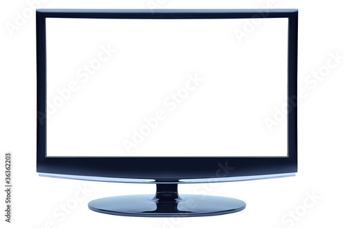 blue color widescreen monitor