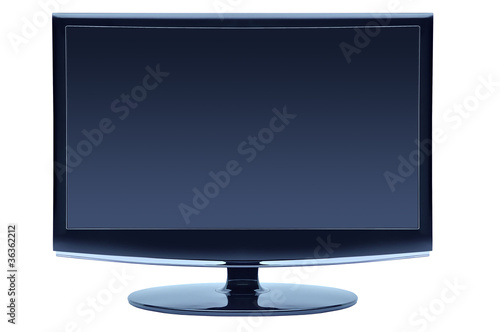blue color widescreen monitor