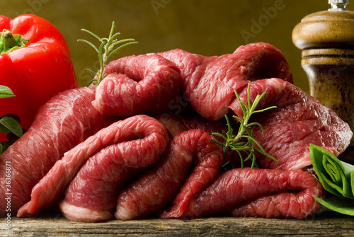 raw meat