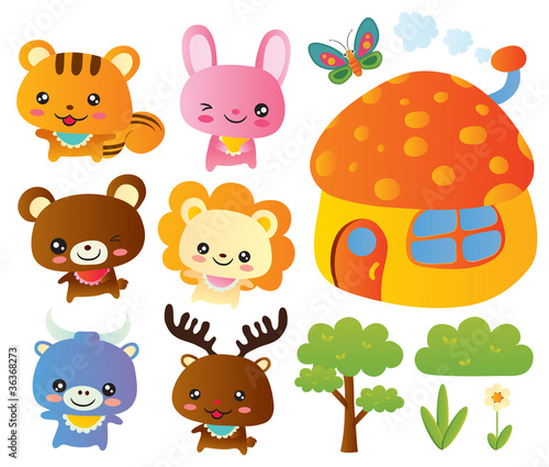 Cute Animal collection set