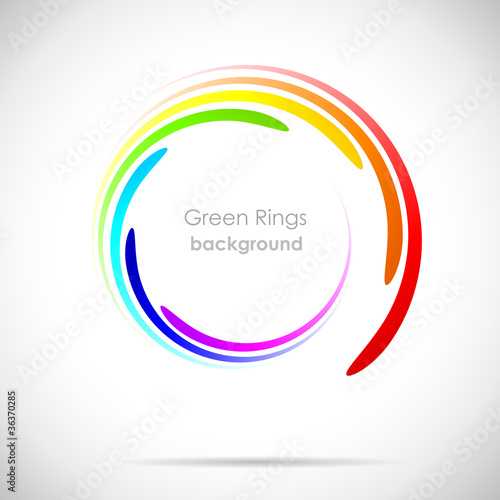 Rainbow Rings Background photo