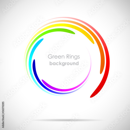 Rainbow Rings Background