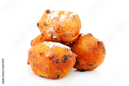 Pile of Dutch donut also known as oliebollen