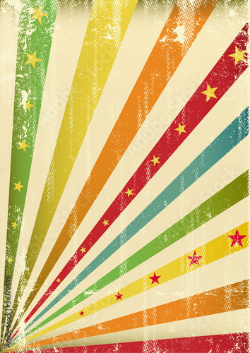 Multicolor cool scratched leaflet