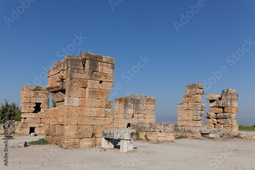 Ancient ruins Hierapolis. Turkey