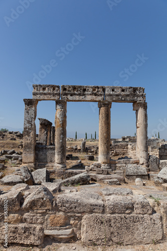Ancient ruins Hierapolis. Turkey