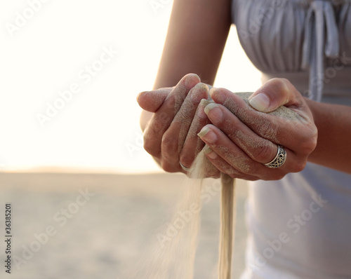 Time as the sand slips through your fingers.