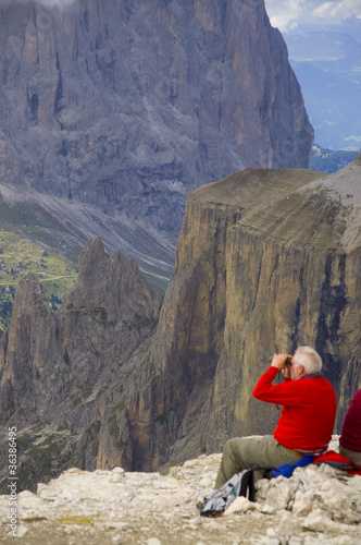 Wanderer in den Alpen