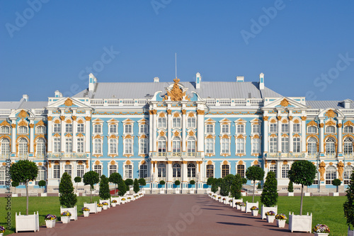 The Catherine Palace is the Baroque style, Tsarskoye Selo (Pushk