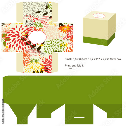 Gift box template