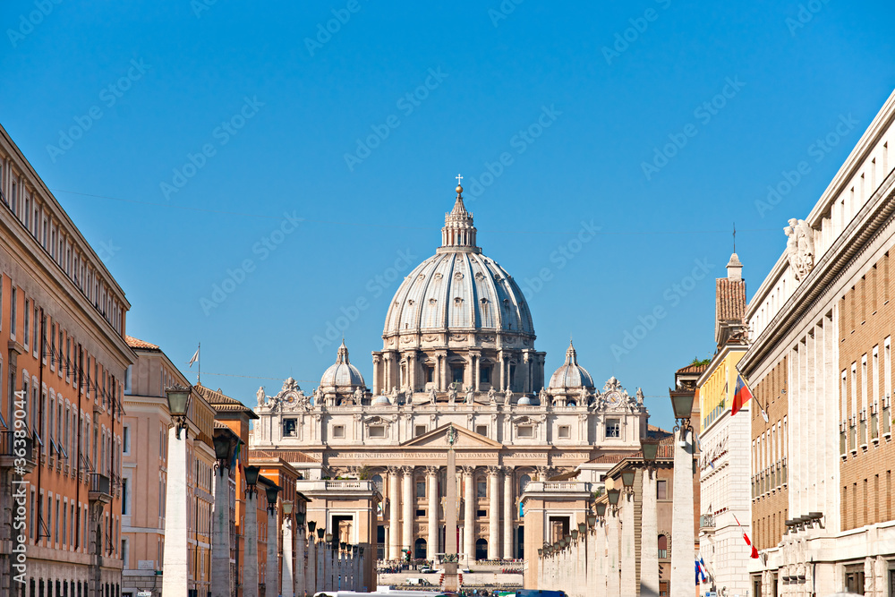 San Peter basilica, Rome, Italy.