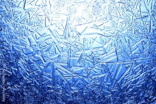 Frost on glass