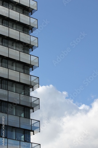 modern cloud window building