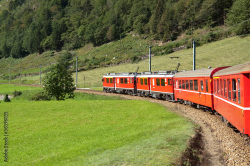 Foto Unterwegs mit der Berninabahn, vor Poschiavo