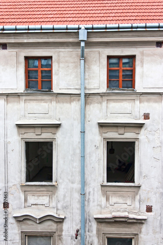 Immeuble en rénovation - Dépose des fenêtres