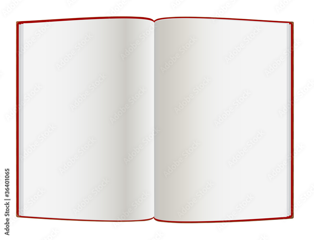 Blank Pages Inside Of Book , Vector Stock Vector | Adobe Stock