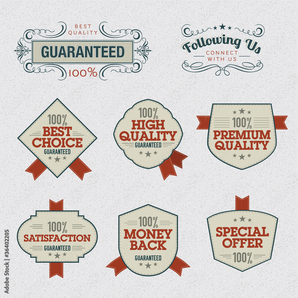 Set of Premium Quality Labels