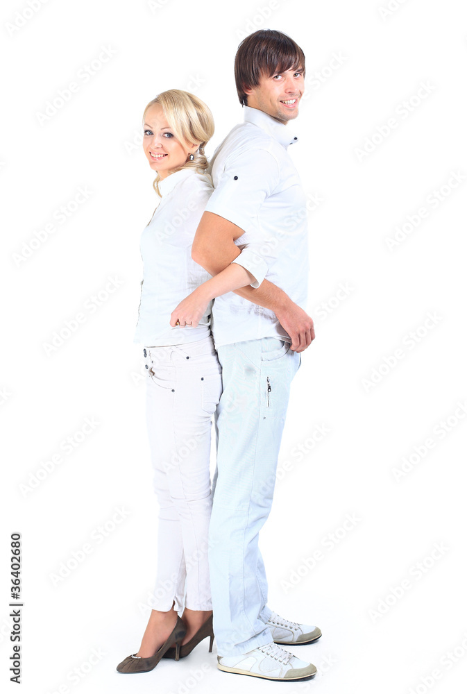 Portrait of a beautiful young happy smiling couple - Portrait of a beautiful young happy smiling couple -