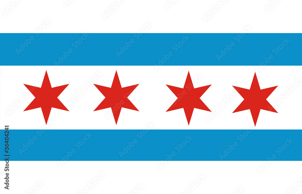 Obraz premium flaga Chicago