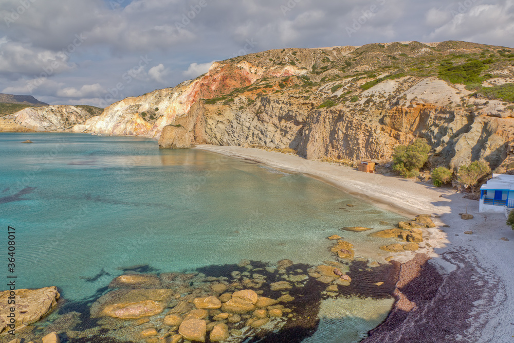 Fototapeta premium Fyriplaka beach, Milos, Greece