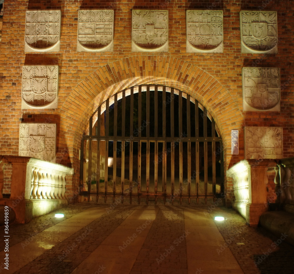 Gate of The Wawel Royal Castle in Cracow, Poland. Gate of The Wawel Royal Castle in Cracow, Poland.