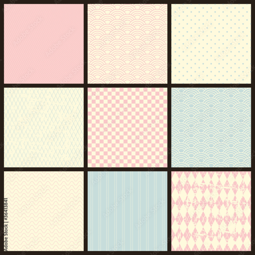 set of seamless patterns