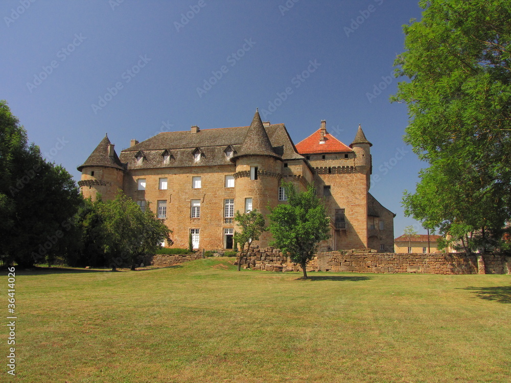 Fototapeta premium Château de Lacapelle-Marival ; Limousin ; Quercy ; Périgord