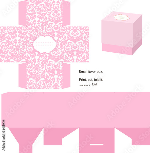 Gift box template