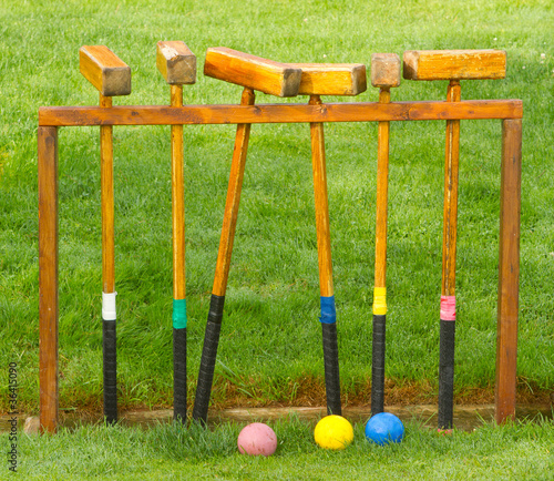 Antique Croquet Set photo