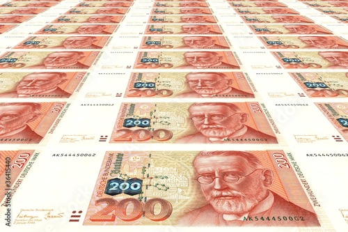 200 DM Banknoten photo