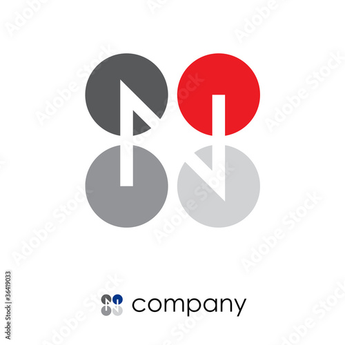 Logo letter N and Z, teamwork # Vector